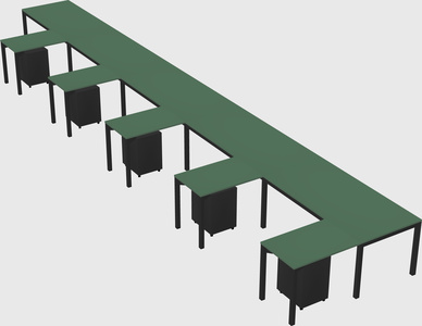 L-shaped desk