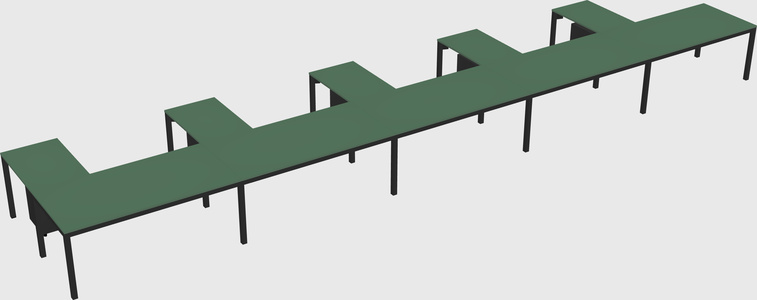L-shaped desk