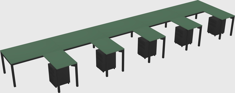 L-shaped desk