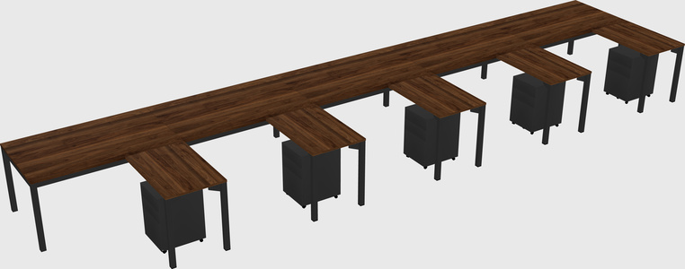 L-shaped desk