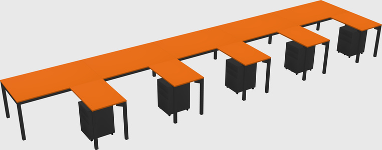 L-shaped desk
