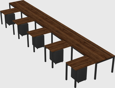 L-shaped desk