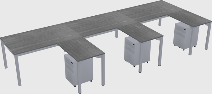 L-shaped desk