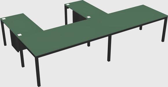 L-shaped desk