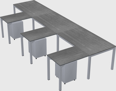 L-shaped desk
