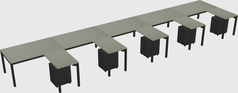 L-shaped desk
