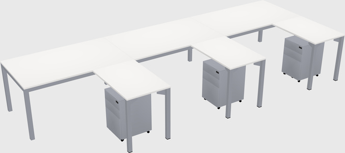 L-shaped desk