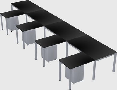 L-shaped desk
