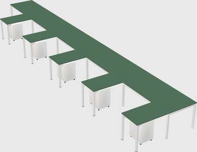 L-shaped desk