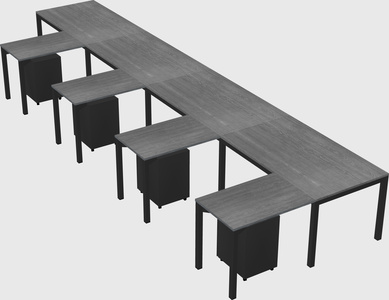 L-shaped desk
