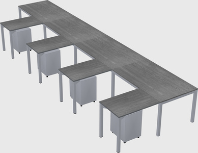 L-shaped desk