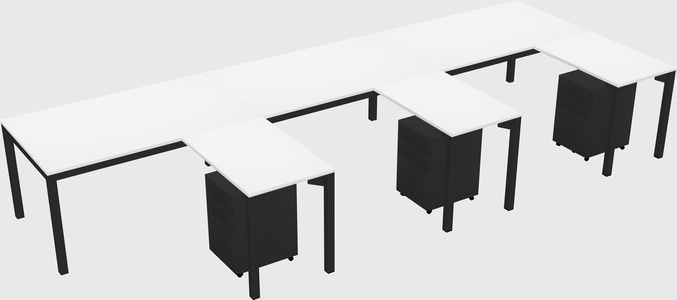 L-shaped desk