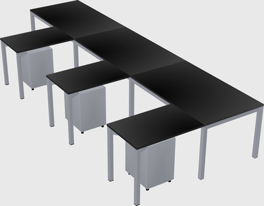 L-shaped desk