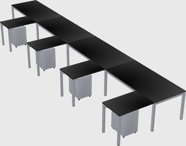 L-shaped desk