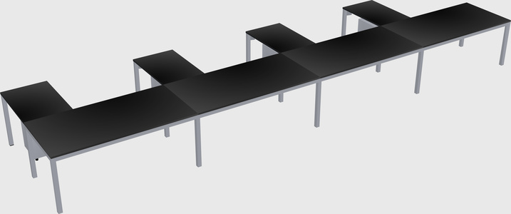 L-shaped desk