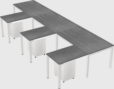 L-shaped desk