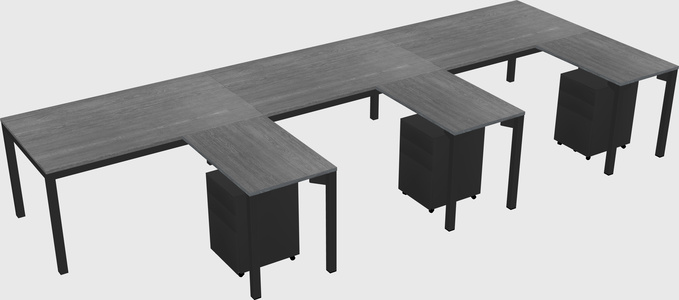 L-shaped desk