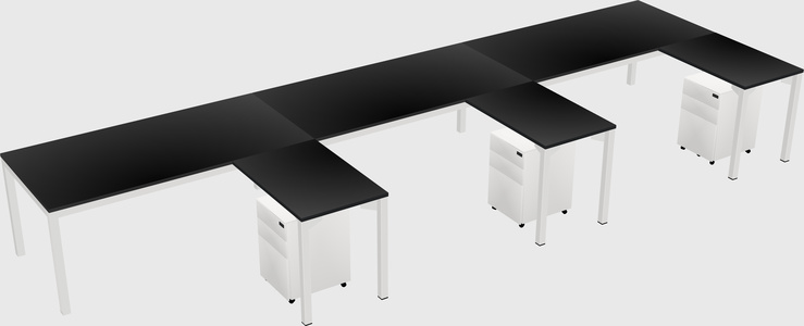 L-shaped desk
