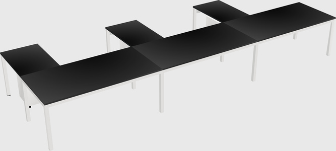 L-shaped desk