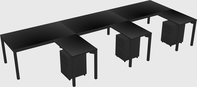 L-shaped desk