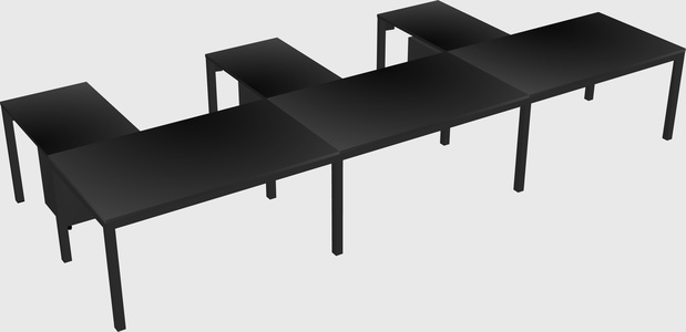 L-shaped desk