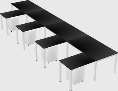 L-shaped desk