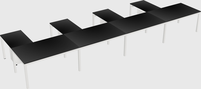 L-shaped desk