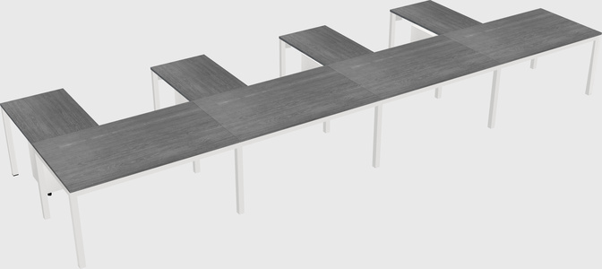 L-shaped desk