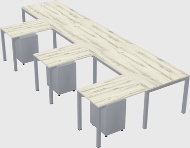 L-shaped desk