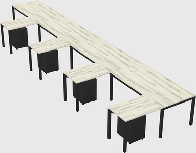 L-shaped desk