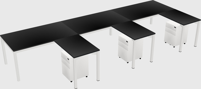 L-shaped desk