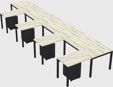 L-shaped desk