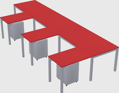 L-shaped desk