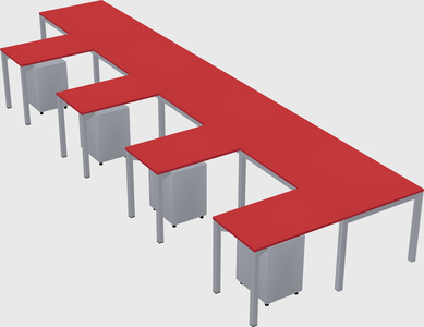 L-shaped desk
