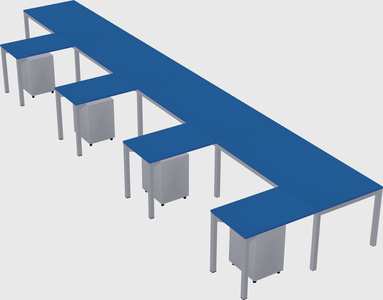 L-shaped desk
