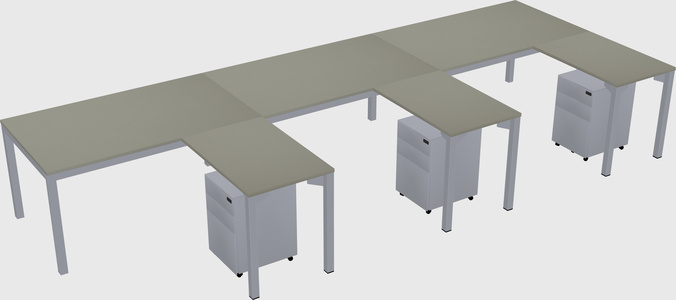 L-shaped desk