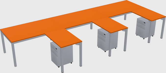 L-shaped desk