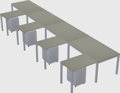 L-shaped desk