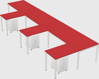 L-shaped desk