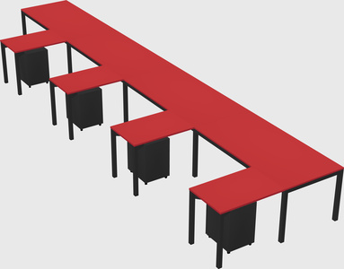 L-shaped desk