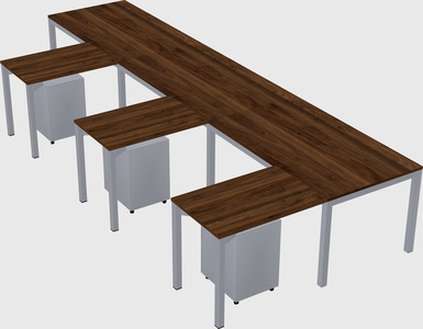 L-shaped desk