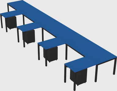 L-shaped desk