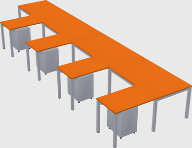 L-shaped desk