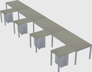 L-shaped desk