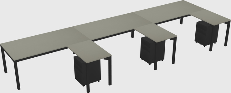 L-shaped desk