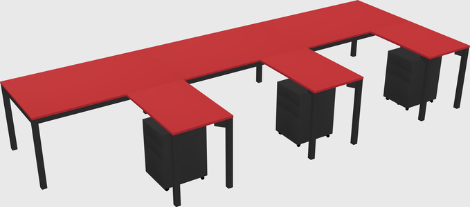 L-shaped desk