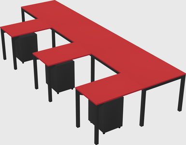 L-shaped desk