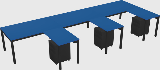 L-shaped desk