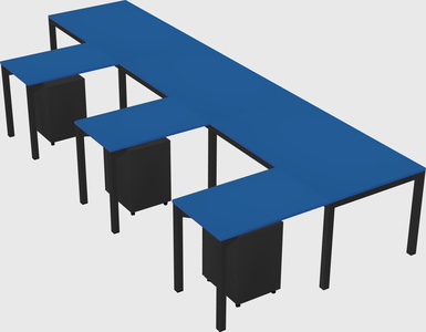 L-shaped desk