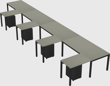 L-shaped desk